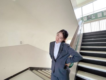 「踊り場にて」のオフショット📸✨